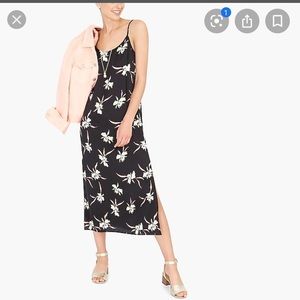 NWT JCREW Factory Print Mid-length Slip Dress